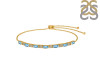 Blue Topaz & White Topaz Bracelet BTZ-RDB-133.