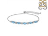 Blue Topaz Bracelet BTZ-RDB-135.