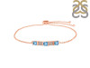Blue Topaz & White Topaz Bracelet BTZ-RDB-147.