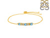 Blue Topaz & White Topaz Bracelet BTZ-RDB-147.