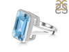 Blue Topaz Ring BTZ-RDR-1847.