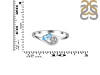 Blue Topaz & White Topaz Ring BTZ-RDR-2611.