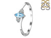 Blue Topaz & White Topaz Ring BTZ-RDR-2681.