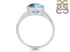 Blue Topaz Ring BTZ-RDR-2764.