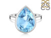 Blue Topaz Ring BTZ-RDR-2855.