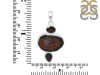 Coconut Geode/Garnet Pendant-2SP CCG-1-63