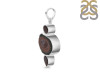 Coconut Geode/Garnet Pendant-2SP CCG-1-63