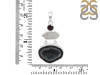 Coconut Geode/Crystal Quartz/Garnet Pendant-2SP CCG-1-66