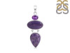 Charoite/Amethyst Pendant-2SP CHR-1-103