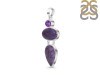 Charoite/Amethyst Pendant-2SP CHR-1-103
