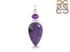 Charoite/Amethyst Pendant-2SP CHR-1-106