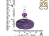 Charoite/Amethyst Pendant-2SP CHR-1-111