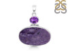 Charoite/Amethyst Pendant-2SP CHR-1-111