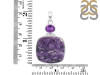 Charoite/Amethyst Pendant-2SP CHR-1-112