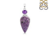 Charoite/Amethyst Pendant-2SP CHR-1-81