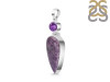 Charoite/Amethyst Pendant-2SP CHR-1-81