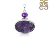 Charoite/Amethyst Pendant-2SP CHR-1-82