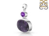 Charoite/Amethyst Pendant-2SP CHR-1-82