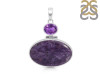 Charoite/Amethyst Pendant-2SP CHR-1-83