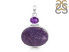 Charoite/Amethyst Pendant-2SP CHR-1-89