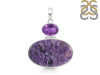 Charoite/Amethyst Pendant-2SP CHR-1-94