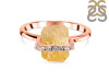 Citrine Raw Crystal & White Topaz Ring CIT-RR-381.