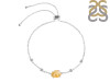 Citrine Raw Crystal & White Topaz Bracelet With Adjustable Camera Lock CIT-RCYB-2-CAMERA-LOCK