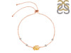Citrine Raw Crystal & White Topaz Bracelet With Adjustable Camera Lock CIT-RCYB-2-CAMERA-LOCK