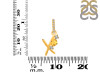Citrine & White Topaz Alphabet X Pendant CIT-RDA-102.