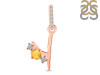 Citrine & White Topaz Alphabet Y Pendant CIT-RDA-103.