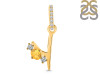 Citrine & White Topaz Alphabet Y Pendant CIT-RDA-103.