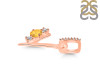 Citrine & White Topaz Alphabet Y Pendant CIT-RDA-103.