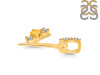 Citrine & White Topaz Alphabet Y Pendant CIT-RDA-103.