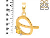 Citrine & White Topaz Alphabet Q Pendant CIT-RDA-17.