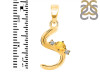 Citrine & White Topaz Alphabet S Pendant CIT-RDA-19.