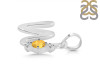 Citrine & White Topaz Alphabet W Pendant CIT-RDA-23.