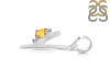 Citrine & White Topaz Alphabet Y Pendant CIT-RDA-25.