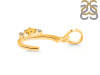 Citrine & White Topaz Alphabet C Pendant CIT-RDA-3.