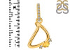 Citrine & White Topaz Alphabet D Pendant CIT-RDA-30.