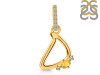 Citrine & White Topaz Alphabet D Pendant CIT-RDA-30.