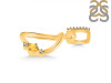 Citrine & White Topaz Alphabet D Pendant CIT-RDA-30.