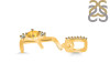 Citrine & White Topaz Alphabet E Pendant CIT-RDA-31.