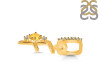 Citrine & White Topaz Alphabet F Pendant CIT-RDA-32.