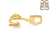 Citrine & White Topaz Alphabet G Pendant CIT-RDA-33.