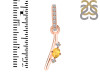 Citrine & White Topaz Alphabet I Pendant CIT-RDA-35.