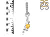Citrine & White Topaz Alphabet I Pendant CIT-RDA-35.