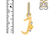 Citrine & White Topaz Alphabet J Pendant CIT-RDA-36.