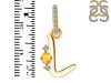 Citrine & White Topaz Alphabet L Pendant CIT-RDA-38.
