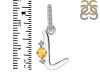 Citrine & White Topaz Alphabet L Pendant CIT-RDA-38.