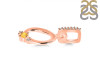 Citrine & White Topaz Alphabet O Pendant CIT-RDA-41.